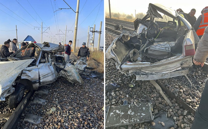 Car-train crash kills six in Kazakhstan