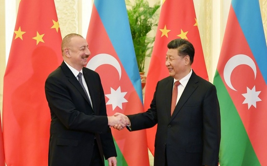 Çin lideri: Azərbaycanla münasibətlərin inkişafına xüsusi əhəmiyyət verirəm