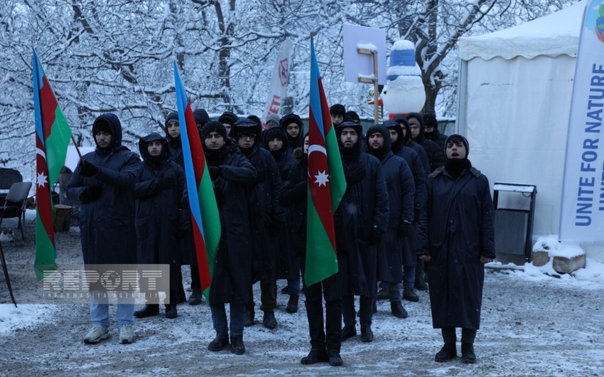 Демонстранты на дороге Ханкенди-Лачын проявляют высокую активность и на 61-й день акции