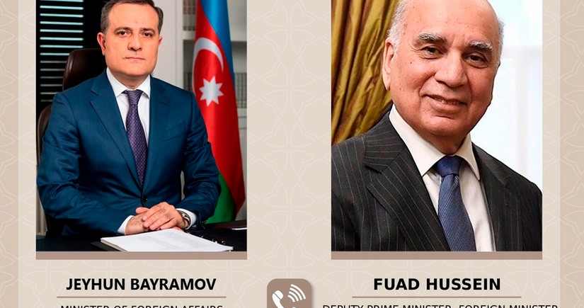 Azerbaijani FM holds telephone conversation with his Iraqi counterpart