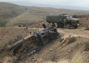 Armenian military equipment destroyed