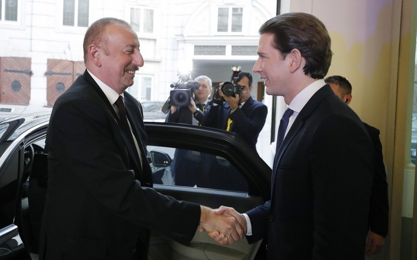 В Вене состоялась встреча президента Азербайджана с федеральным канцлером Австрии