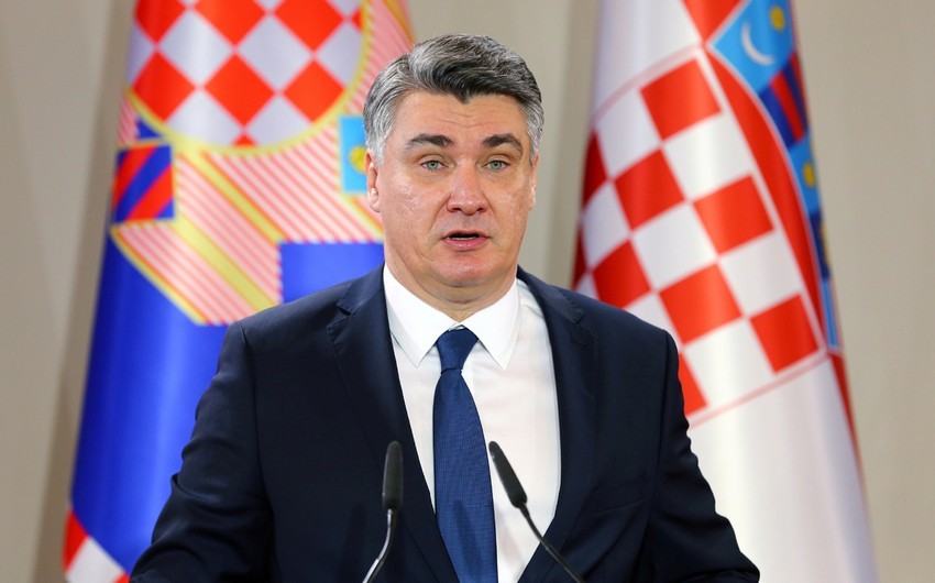 Zoran Milanović sends congratulatory letter to leader of Azerbaijan
