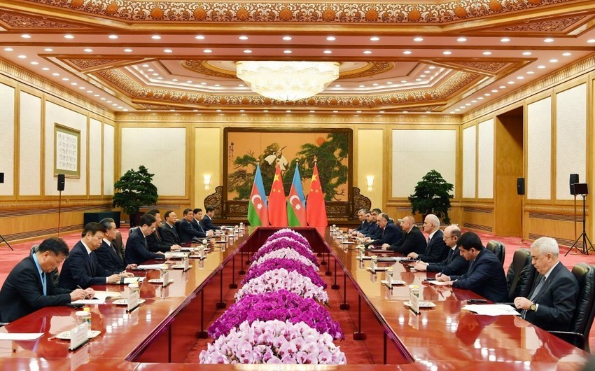 Çin lideri: Azərbaycan Avrasiya məkanında əməkdaşlıq üzrə Çinin əsas tərəfdaşlarından biridir