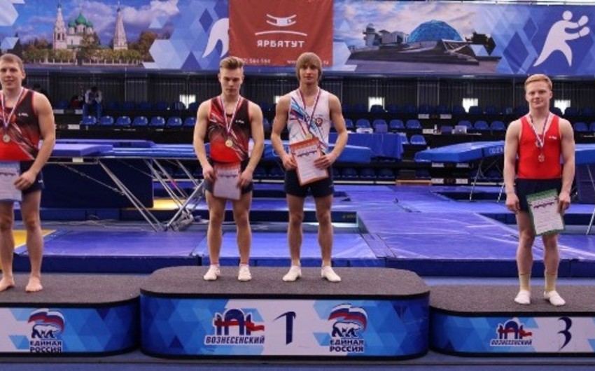 Azərbaycan gimnastı Rusiyada qızıl medal qazanıb