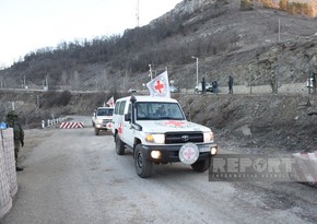 3 ICRC vehicles pass freely through Khankandi-Lachin road