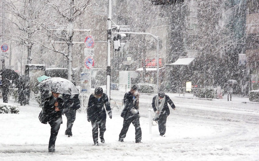 Завтра в Баку ожидается снег 
