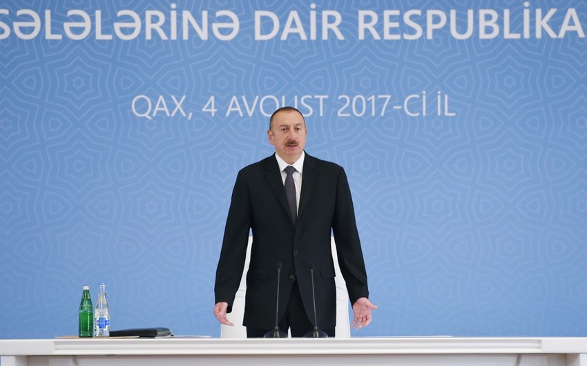Prezident: “Son 6 ayda Azərbaycana 3 milyard dollar əlavə valyuta gəlib və manatın məzənnəsi sabitdir”