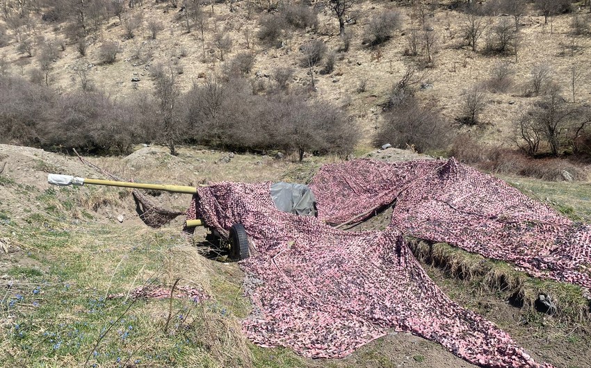 Azerbaijan’s Internal Ministry discovers artillery installations, ammunition in Kalbajar