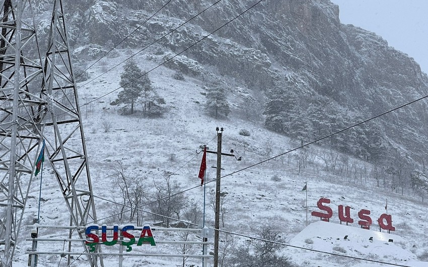 Şuşa, Kəlbəcər və Laçında qarlı hava şəraiti davam edəcək