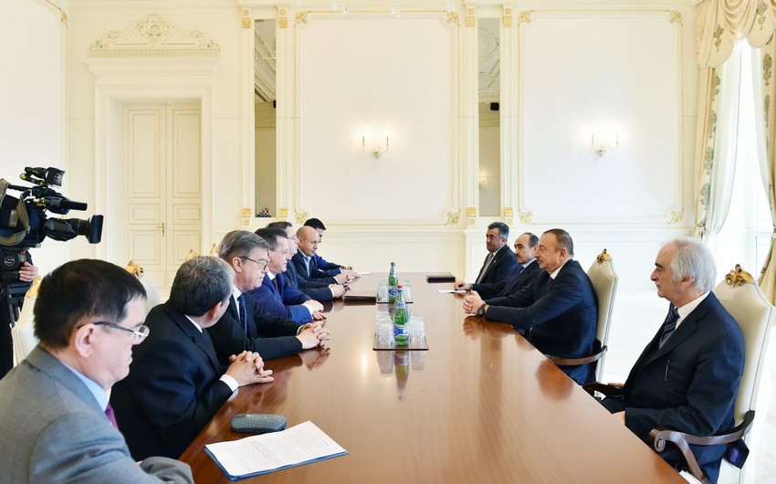 President Ilham Aliyev received delegation led by Russia's Astrakhan Region Governor