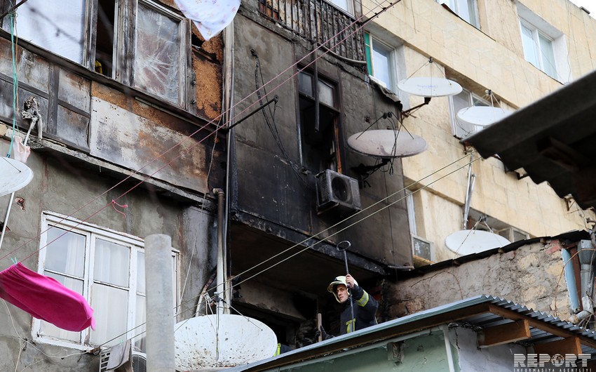 Пожар в высотном здании в Баку потушен - ОБНОВЛЕНО - ФОТО
