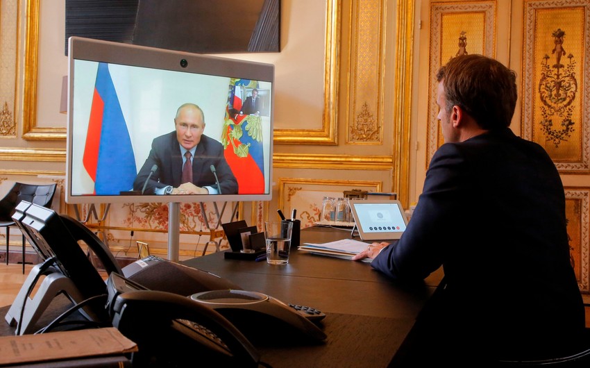Putin, Makron və Şolts Rusiyanın Ukrayna ilə bağlı tələblərini müzakirə ediblər