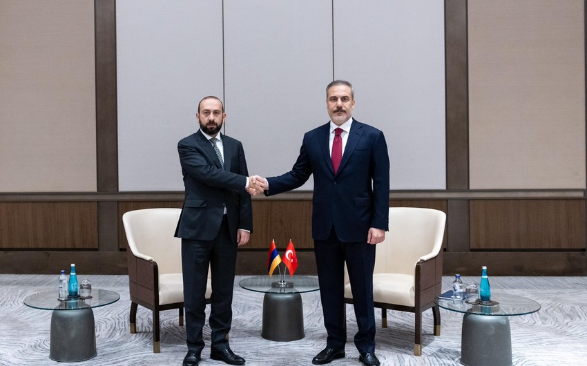 Foreign ministers of Türkiye, Armenia mull bilateral relations, normalization process