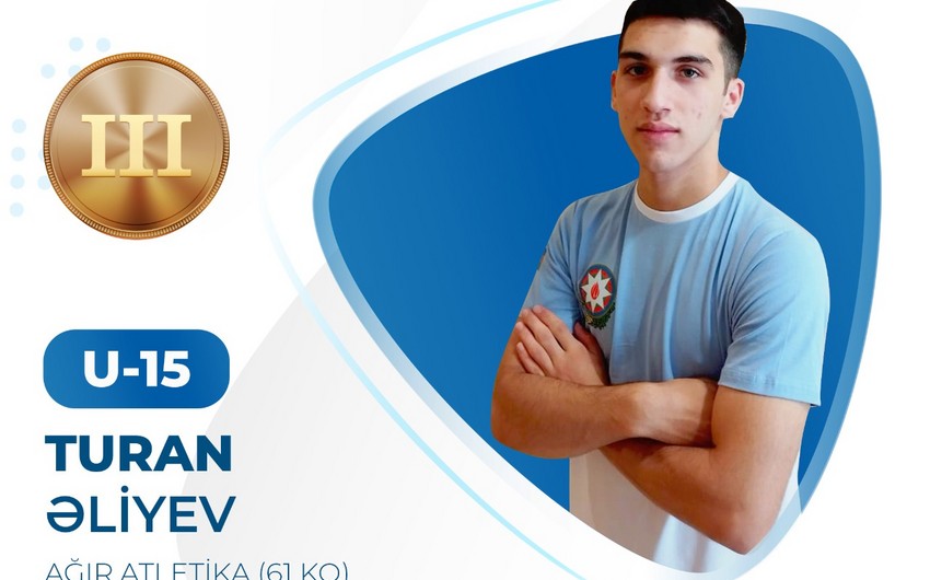 Азербайджанский тяжелоатлет завоевал три медали на чемпионате Европы
