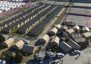 Azerbaijani rescuers set up tent camp for earthquake victims in Kahramanmaras