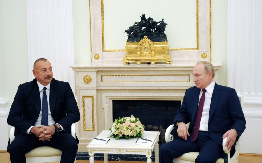Президенты Азербайджана и России обсудили ситуацию в регионе
