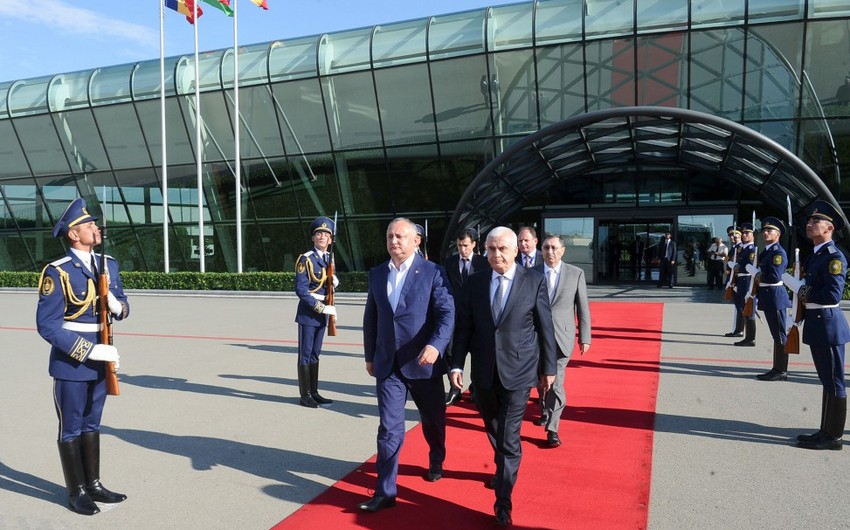 Moldova prezidentinin Azərbaycana rəsmi səfəri başa çatıb