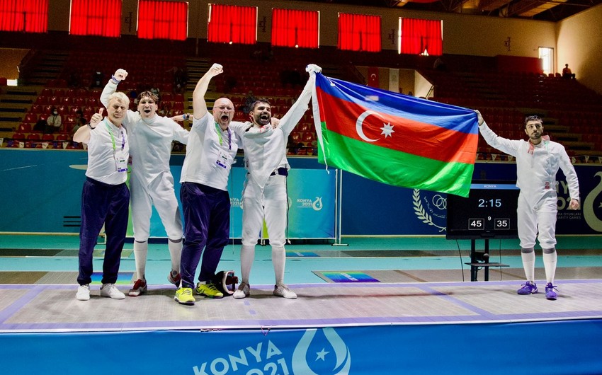 Исламиада: Мужская сборная Азербайджана по фехтованию завоевала золото