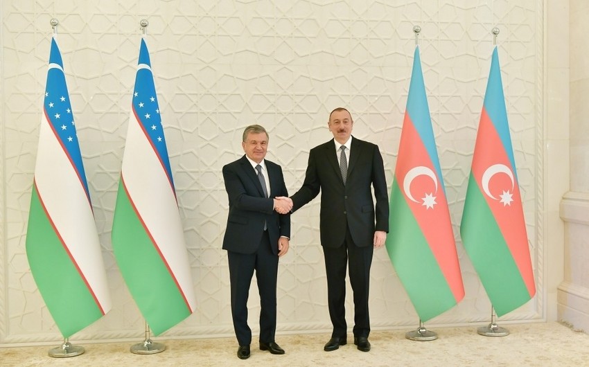 President Ilham Aliyev met with President of Uzbekistan Shavkat Mirziyoyev