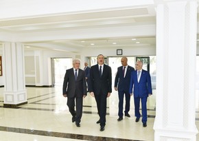 President Ilham Aliyev viewed new education block of school No.12 in Baku