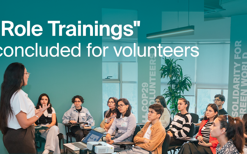 Special role training for COP29 Volunteers completed