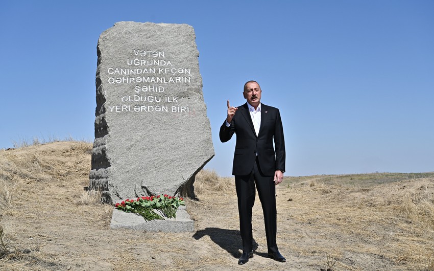 Президент: Азербайджанский народ мобилизовал силы, объединившись в кулак, изгнал врага 