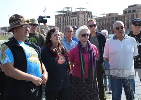 Famous travelers get acquainted with progress of restoration work in Azerbaijan’s Fuzuli