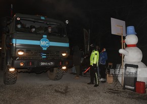 Bu gün Xankəndi-Laçın yolunda sülhməramlıların 61 avtomobilinin hərəkətinə şərait yaradılıb - YENİLƏNİB-12