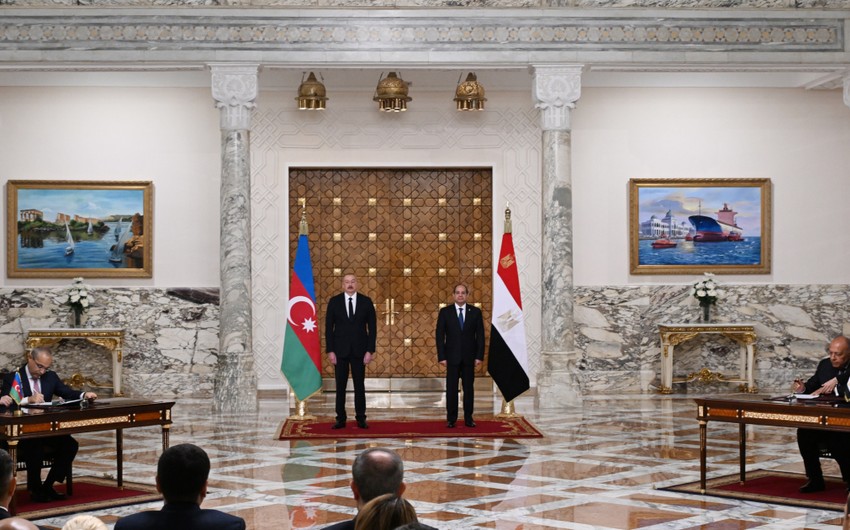 Azerbaijan, Egypt sign documents