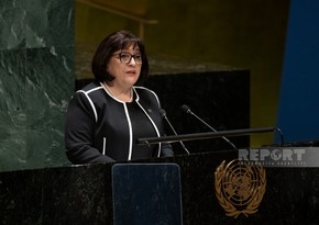 Sahibə Qafarova BMT Baş Assambleyasında Ermənistanın ekoloji terrorundan danışıb
