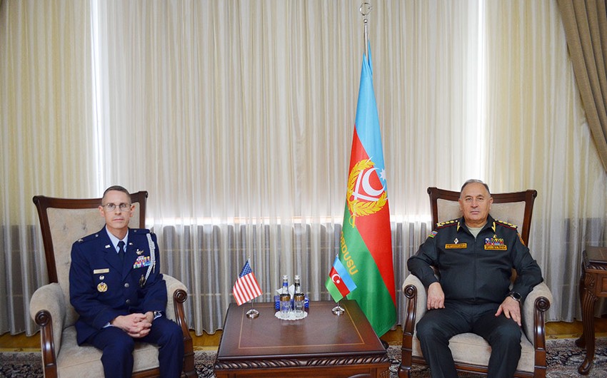 Chief of General Staff of Azerbaijani Army meets US military attaché