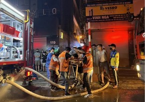 Building fire kills 14 people in Vietnam capital