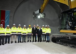 Prezident Əhmədbəyli-Füzuli-Şuşa avtomobil yolunda birinci tunelin açılışında iştirak edib 