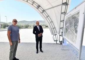 Президент Азербайджана Ильхам Алиев совершил поездку в Джебраильский район