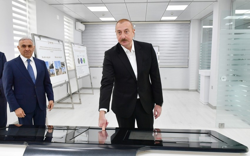 President Ilham Aliyev inaugurates Salyan Digital Management Center owned by Azerishig OJSC