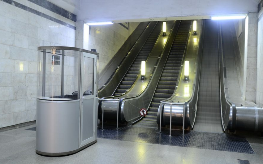 Həzi Aslanov metro stansiyasında eskalator yenidən istifadəyə verilib