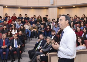 Gianni Bardazzi conducts master class at Baku Higher Oil School