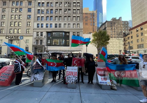 Азербайджанская община США провела акцию в знак протеста агрессивной политике Армении