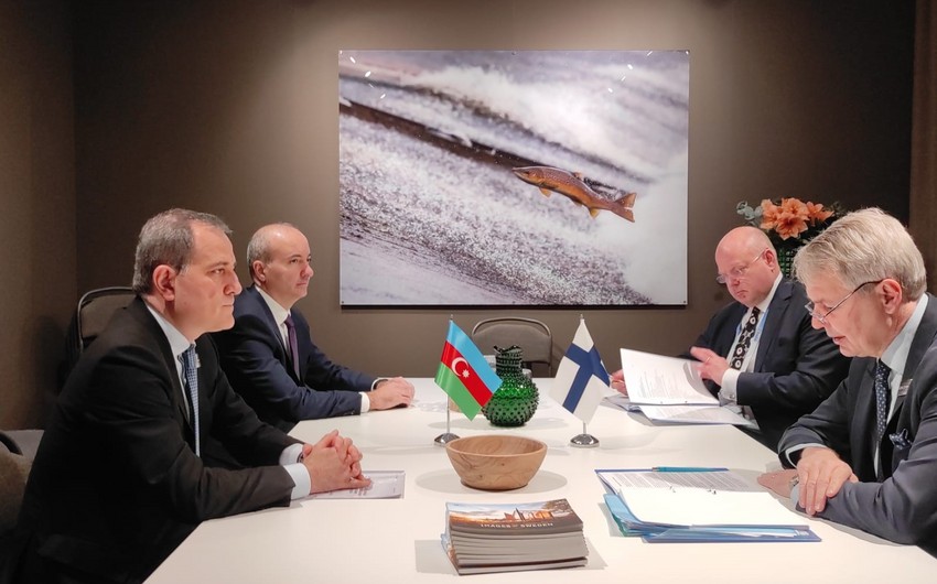 Azerbaijani, Finnish FMs meet in Stockholm 