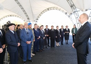 Ilham Aliyev, Mehriban Aliyeva meet with general public of Gubadli district
