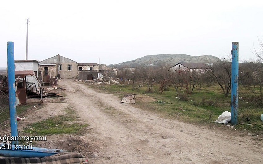 Footage from Shelli village of Aghdam region