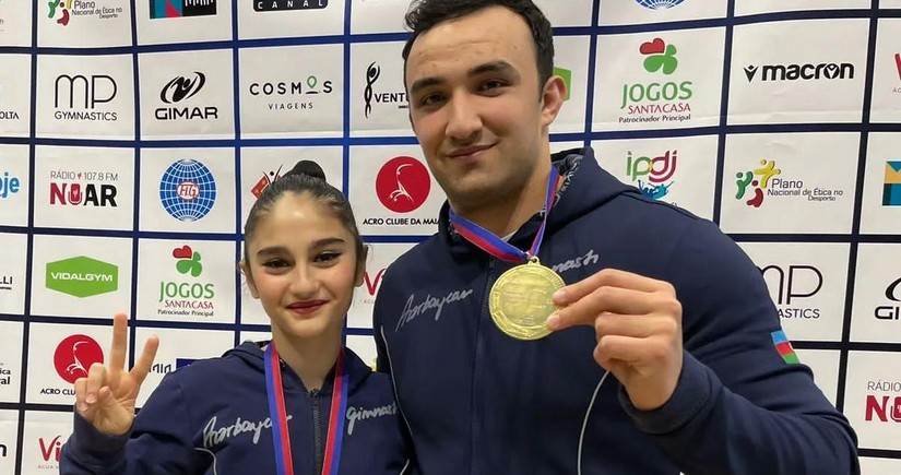 Azerbaijani gymnasts grab gold in Portugal