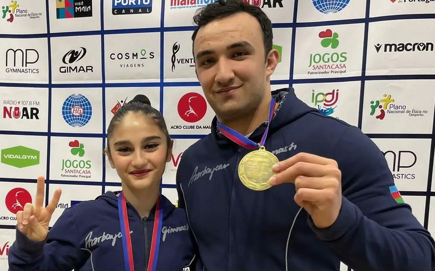Azerbaijani gymnasts grab gold in Portugal