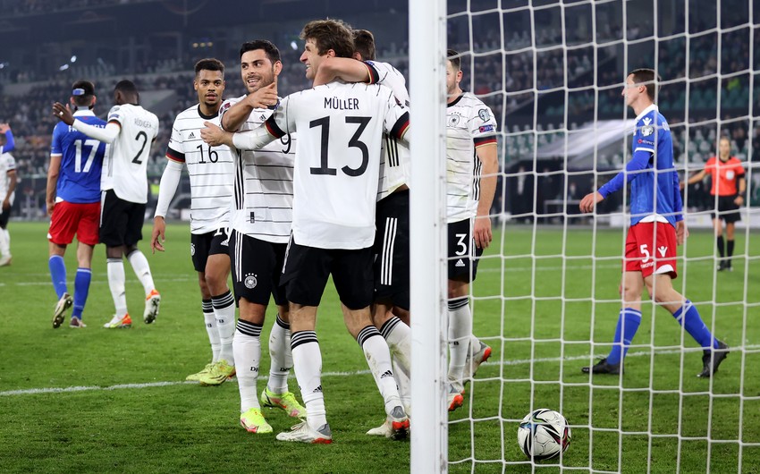 DÇ-2022: Almaniya millisinin 9 qol vurduğu oyunda bir neçə rekord qeydə alınıb