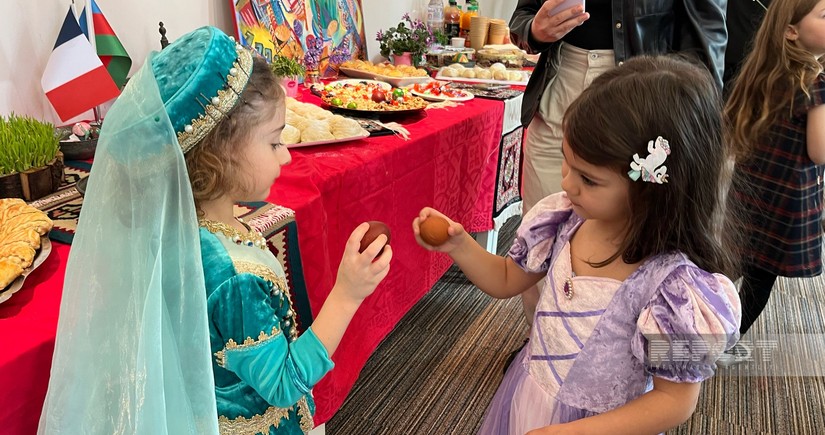 Parisdə Azərbaycan məktəbində Novruz bayramı keçirilib