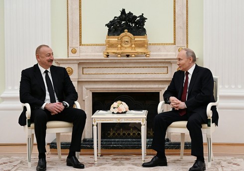 В Москве состоялся совместный обед президентов Азербайджана и России