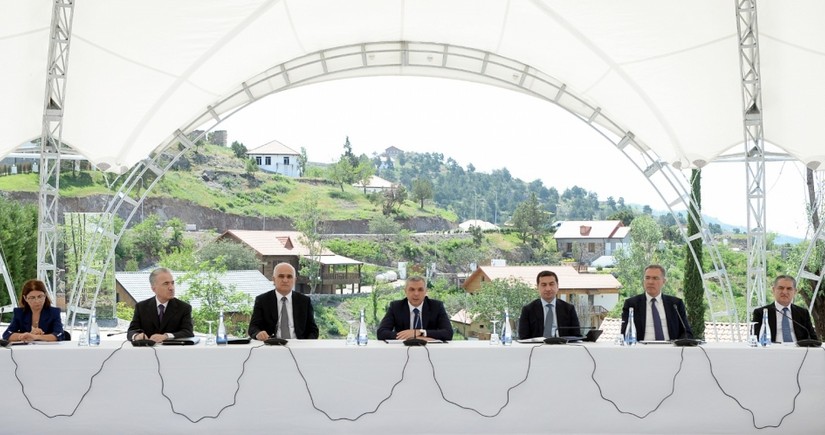 Əlaqələndirmə Qərargahının Laçın şəhərində növbəti iclası keçirilib
