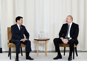 President of Azerbaijan Ilham Aliyev meets with President of Laos in Kazan