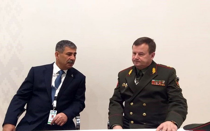 Ministers of Defense of Azerbaijan and Belarus hold a meeting